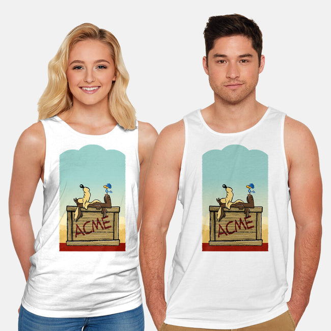 Happiness Is Beep Beep-Unisex-Basic-Tank-DrawnByBryan
