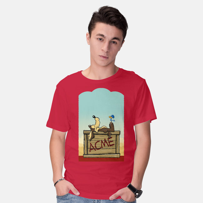 Happiness Is Beep Beep-Mens-Basic-Tee-DrawnByBryan
