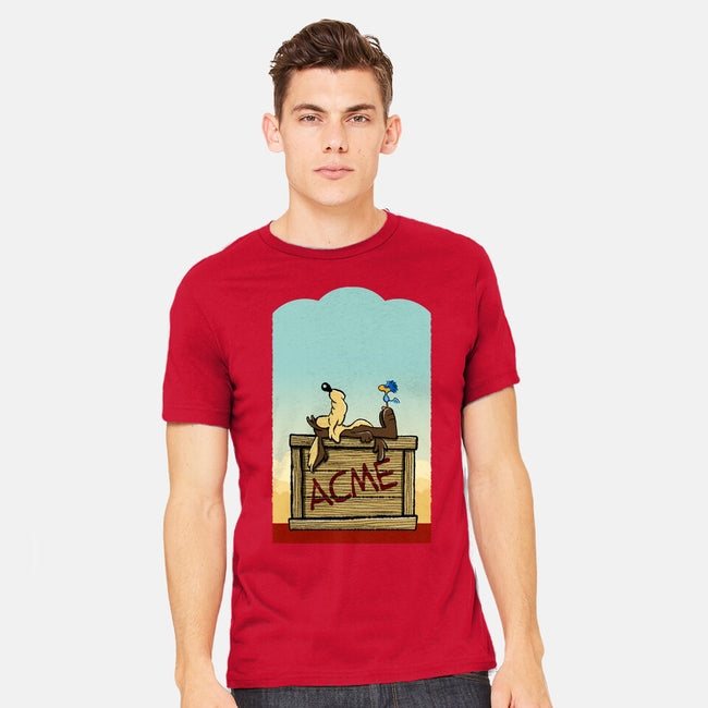 Happiness Is Beep Beep-Mens-Heavyweight-Tee-DrawnByBryan