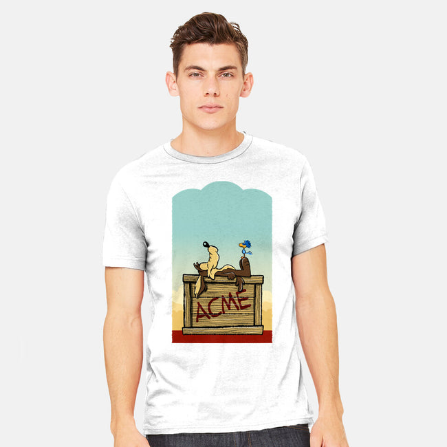 Happiness Is Beep Beep-Mens-Heavyweight-Tee-DrawnByBryan