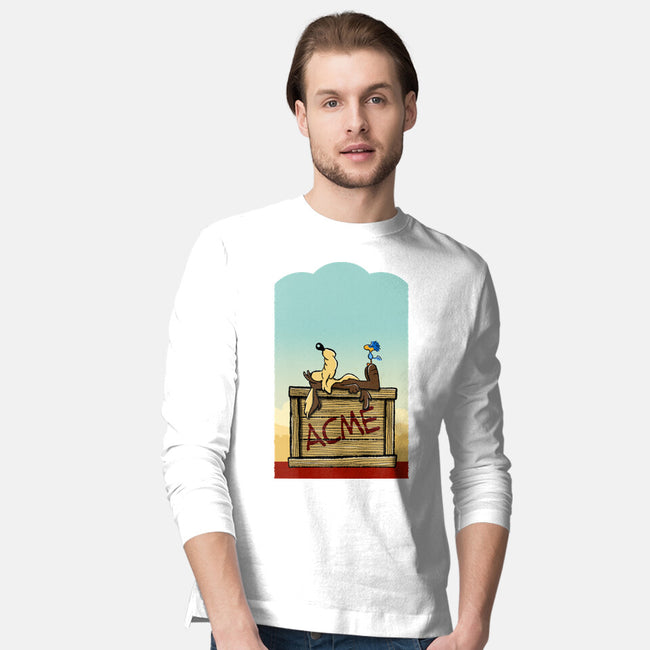 Happiness Is Beep Beep-Mens-Long Sleeved-Tee-DrawnByBryan