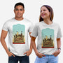 Happiness Is Beep Beep-Unisex-Basic-Tee-DrawnByBryan