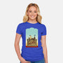 Happiness Is Beep Beep-Womens-Fitted-Tee-DrawnByBryan