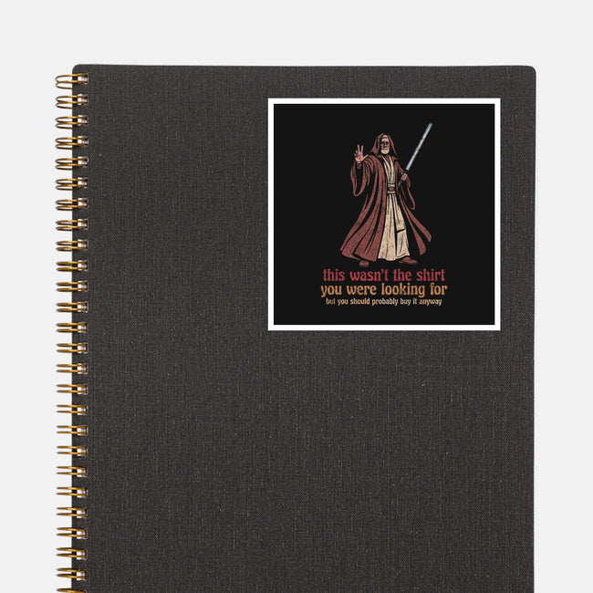 Jedi Shirt Trick-None-Glossy-Sticker-milasneeze