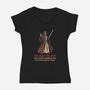 Jedi Shirt Trick-Womens-V-Neck-Tee-milasneeze