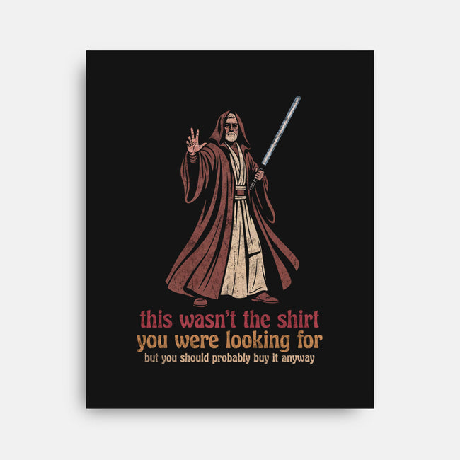 Jedi Shirt Trick-None-Stretched-Canvas-milasneeze