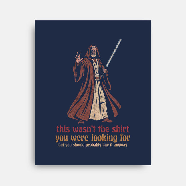 Jedi Shirt Trick-None-Stretched-Canvas-milasneeze
