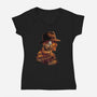 Archaeology Adventure-Womens-V-Neck-Tee-milasneeze