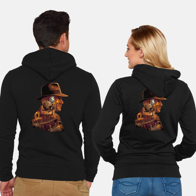 Archaeology Adventure-Unisex-Zip-Up-Sweatshirt-milasneeze