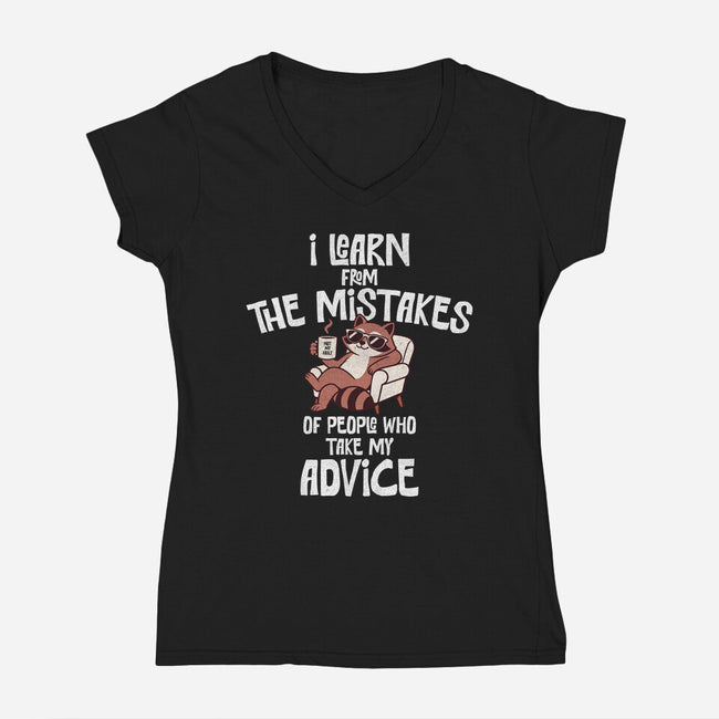 Advice And Consequences-Womens-V-Neck-Tee-benyamine12