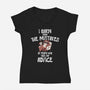 Advice And Consequences-Womens-V-Neck-Tee-benyamine12
