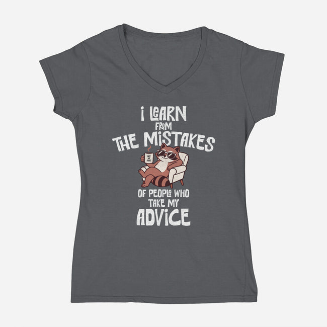 Advice And Consequences-Womens-V-Neck-Tee-benyamine12