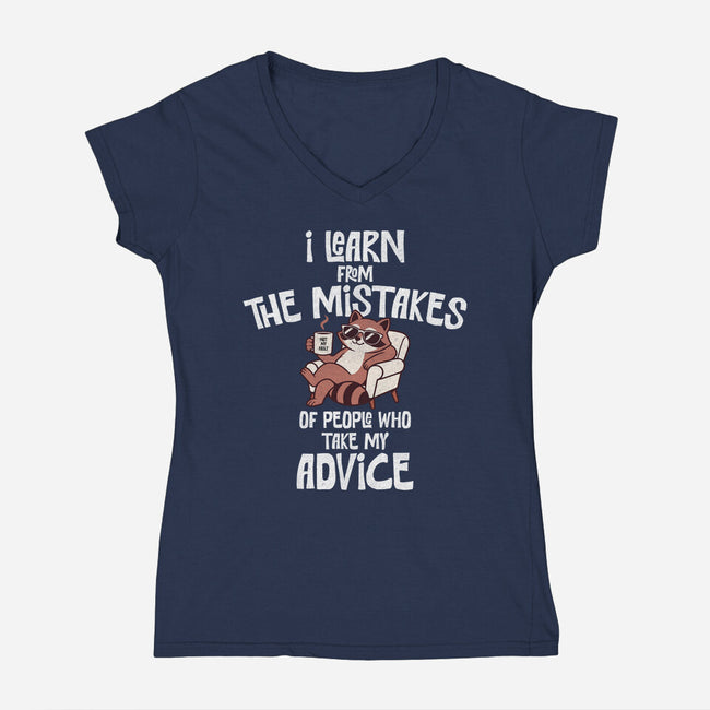 Advice And Consequences-Womens-V-Neck-Tee-benyamine12