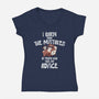 Advice And Consequences-Womens-V-Neck-Tee-benyamine12