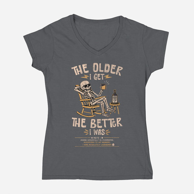 The Better I Was-Womens-V-Neck-Tee-benyamine12