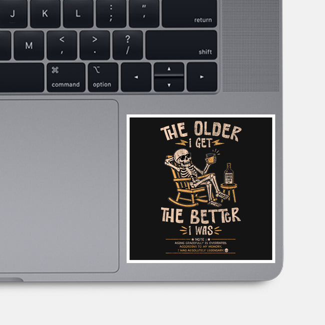 The Better I Was-None-Glossy-Sticker-benyamine12