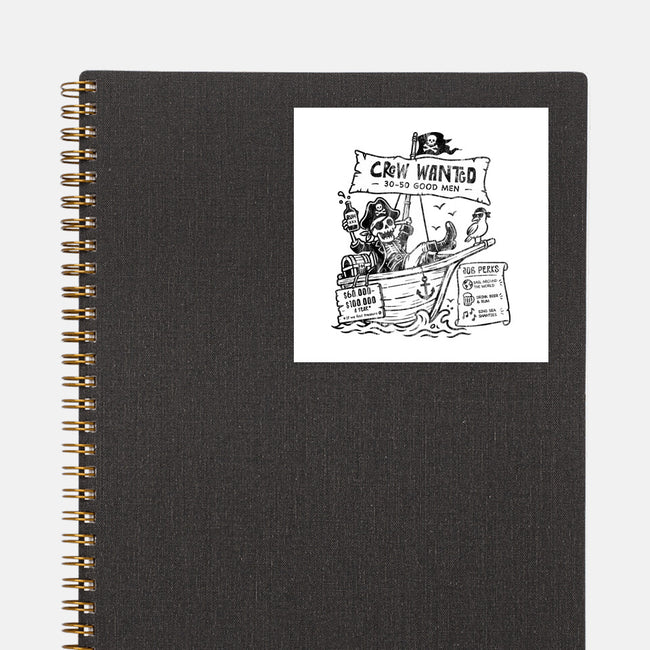 Pirate Crew Hiring-None-Glossy-Sticker-benyamine12