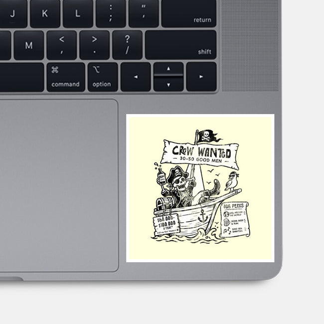 Pirate Crew Hiring-None-Glossy-Sticker-benyamine12