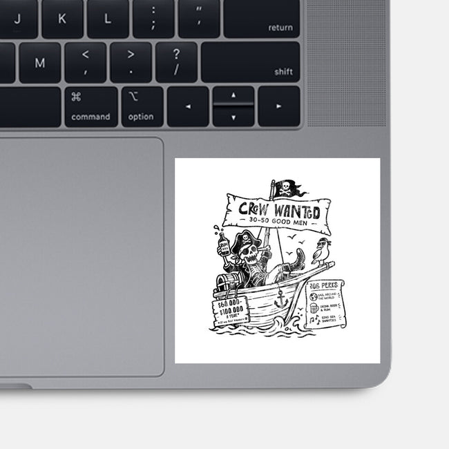 Pirate Crew Hiring-None-Glossy-Sticker-benyamine12