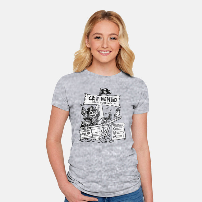 Pirate Crew Hiring-Womens-Fitted-Tee-benyamine12