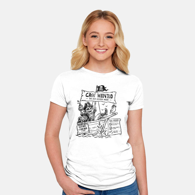 Pirate Crew Hiring-Womens-Fitted-Tee-benyamine12