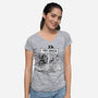 Pirate Crew Hiring-Womens-V-Neck-Tee-benyamine12