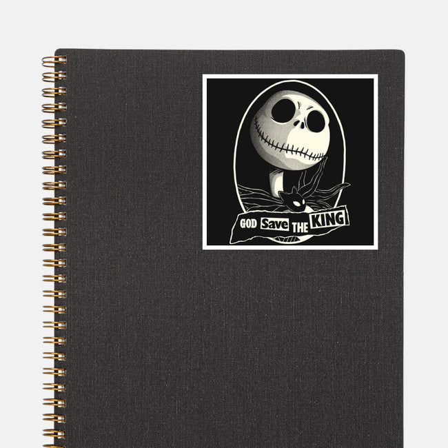 God Save The Pumpkin King-None-Glossy-Sticker-Barbadifuoco