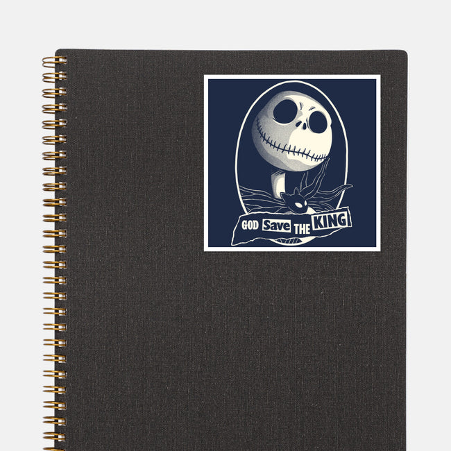 God Save The Pumpkin King-None-Glossy-Sticker-Barbadifuoco