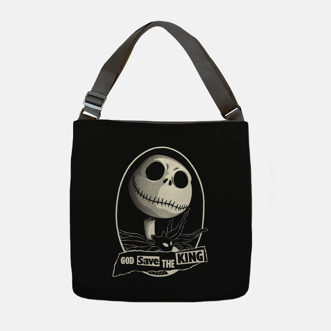 God Save The Pumpkin King-None-Adjustable Tote-Bag-Barbadifuoco