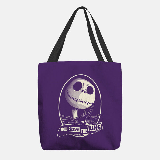 God Save The Pumpkin King-None-Basic Tote-Bag-Barbadifuoco
