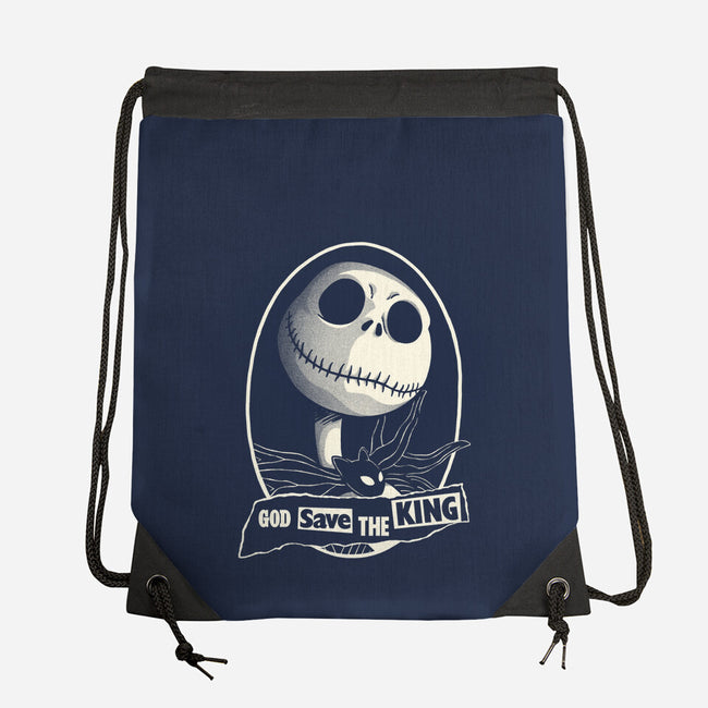 God Save The Pumpkin King-None-Drawstring-Bag-Barbadifuoco