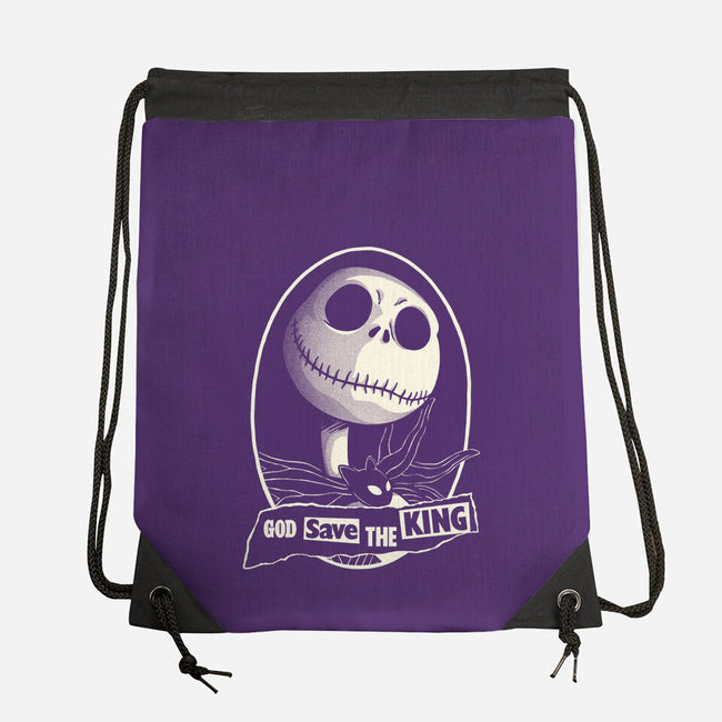 God Save The Pumpkin King-None-Drawstring-Bag-Barbadifuoco