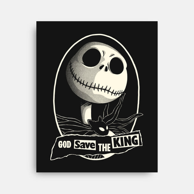 God Save The Pumpkin King-None-Stretched-Canvas-Barbadifuoco