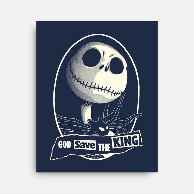 God Save The Pumpkin King-None-Stretched-Canvas-Barbadifuoco