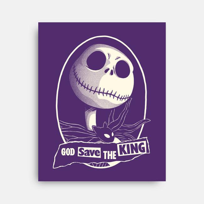 God Save The Pumpkin King-None-Stretched-Canvas-Barbadifuoco