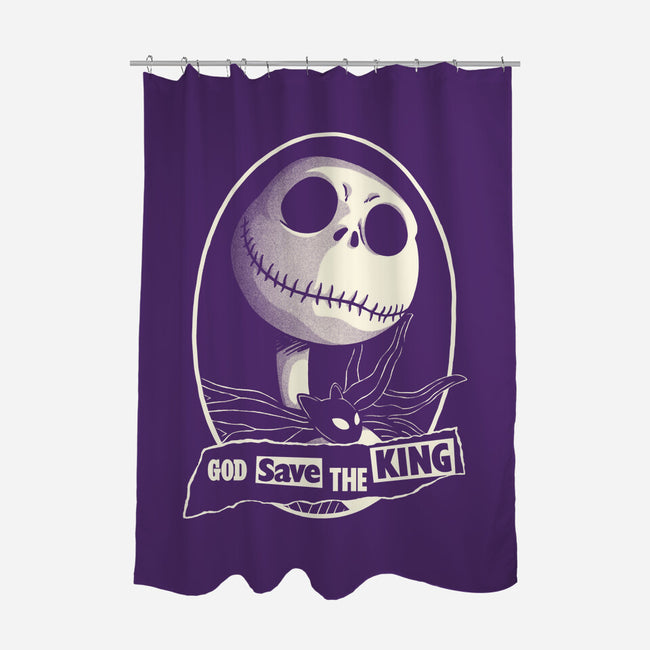 God Save The Pumpkin King-None-Polyester-Shower Curtain-Barbadifuoco