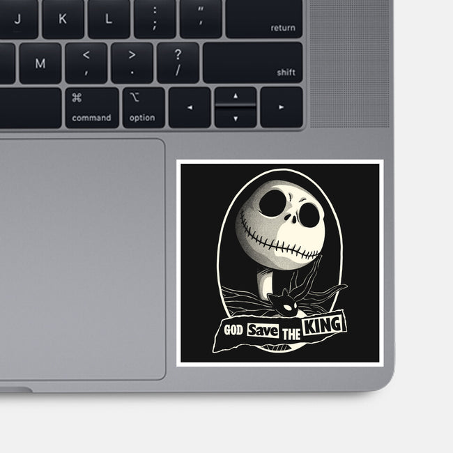 God Save The Pumpkin King-None-Glossy-Sticker-Barbadifuoco