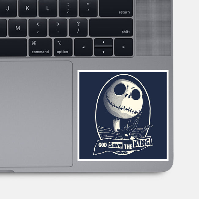 God Save The Pumpkin King-None-Glossy-Sticker-Barbadifuoco