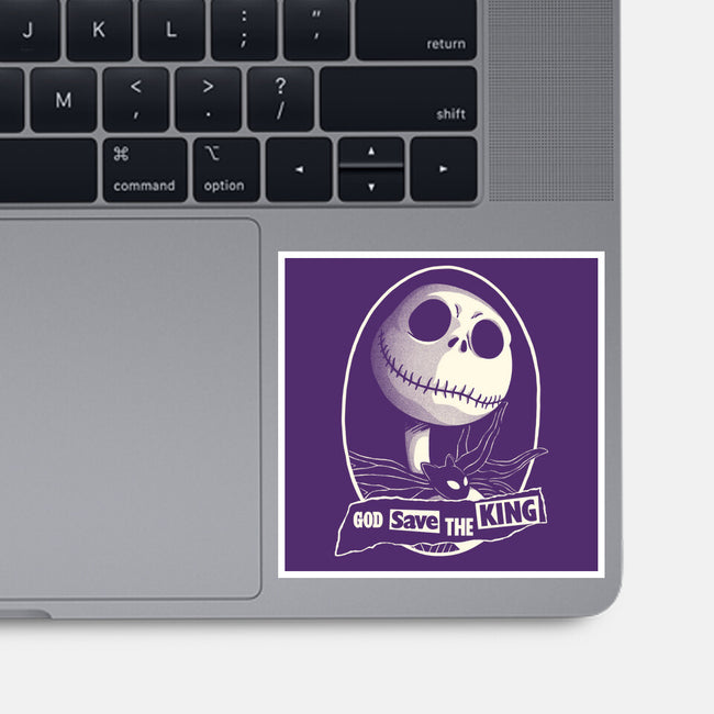 God Save The Pumpkin King-None-Glossy-Sticker-Barbadifuoco