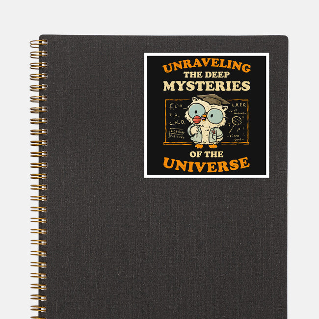 Unraveling The Mysteries Of The Universe-None-Glossy-Sticker-kg07