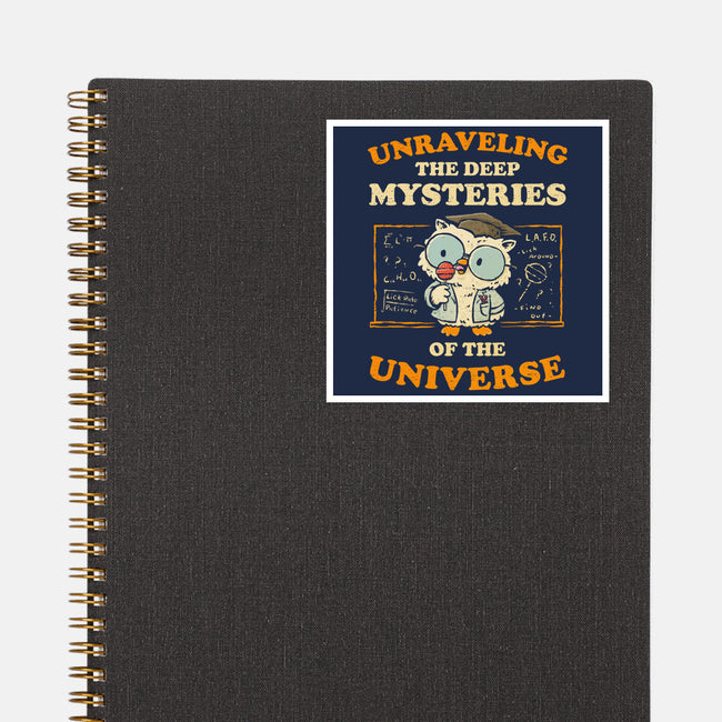 Unraveling The Mysteries Of The Universe-None-Glossy-Sticker-kg07