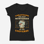Unraveling The Mysteries Of The Universe-Womens-V-Neck-Tee-kg07