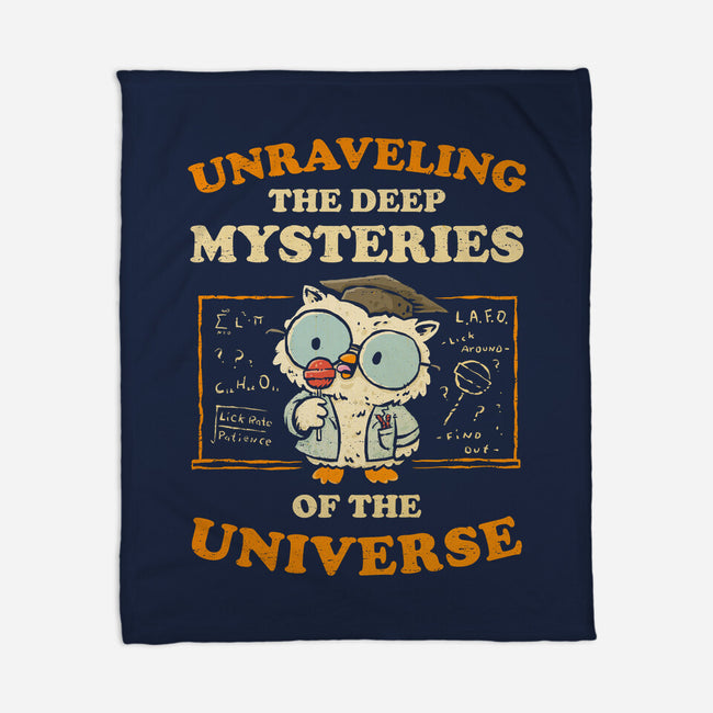 Unraveling The Mysteries Of The Universe-None-Fleece-Blanket-kg07