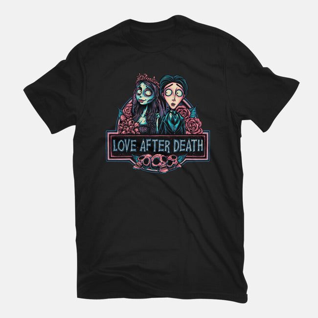 Love After Death-Mens-Basic-Tee-glitchygorilla