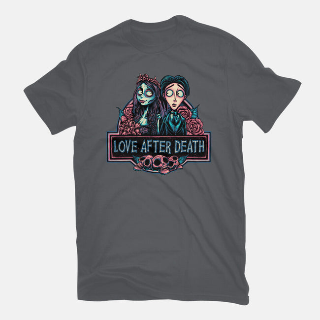 Love After Death-Mens-Basic-Tee-glitchygorilla