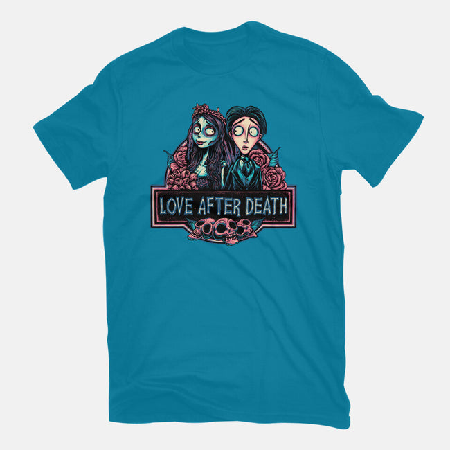 Love After Death-Mens-Basic-Tee-glitchygorilla