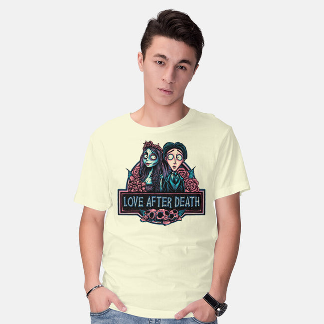 Love After Death-Mens-Basic-Tee-glitchygorilla