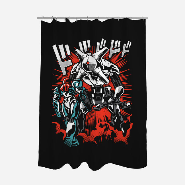 Shodown-None-Polyester-Shower Curtain-arace