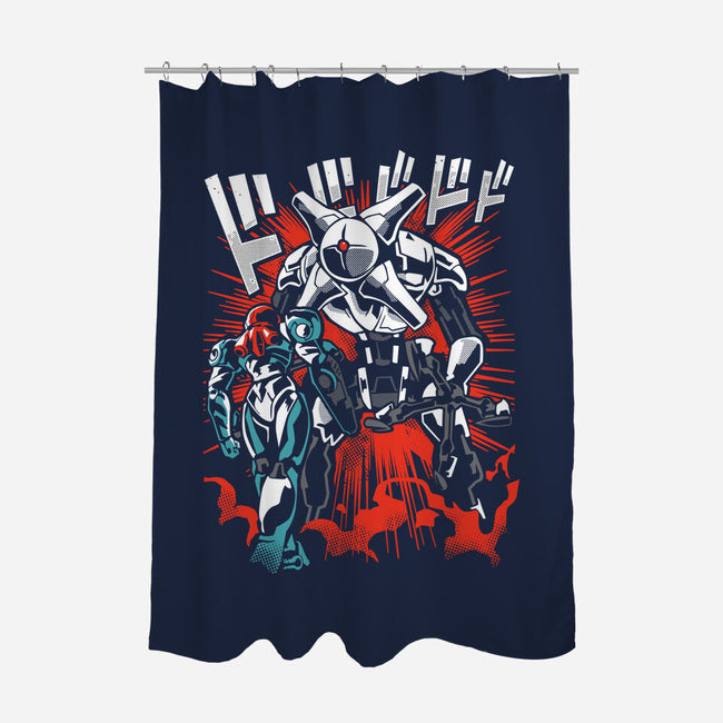 Shodown-None-Polyester-Shower Curtain-arace