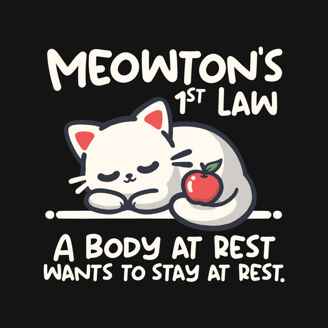 Meowton's First Law-None-Fleece-Blanket-NemiMakeit